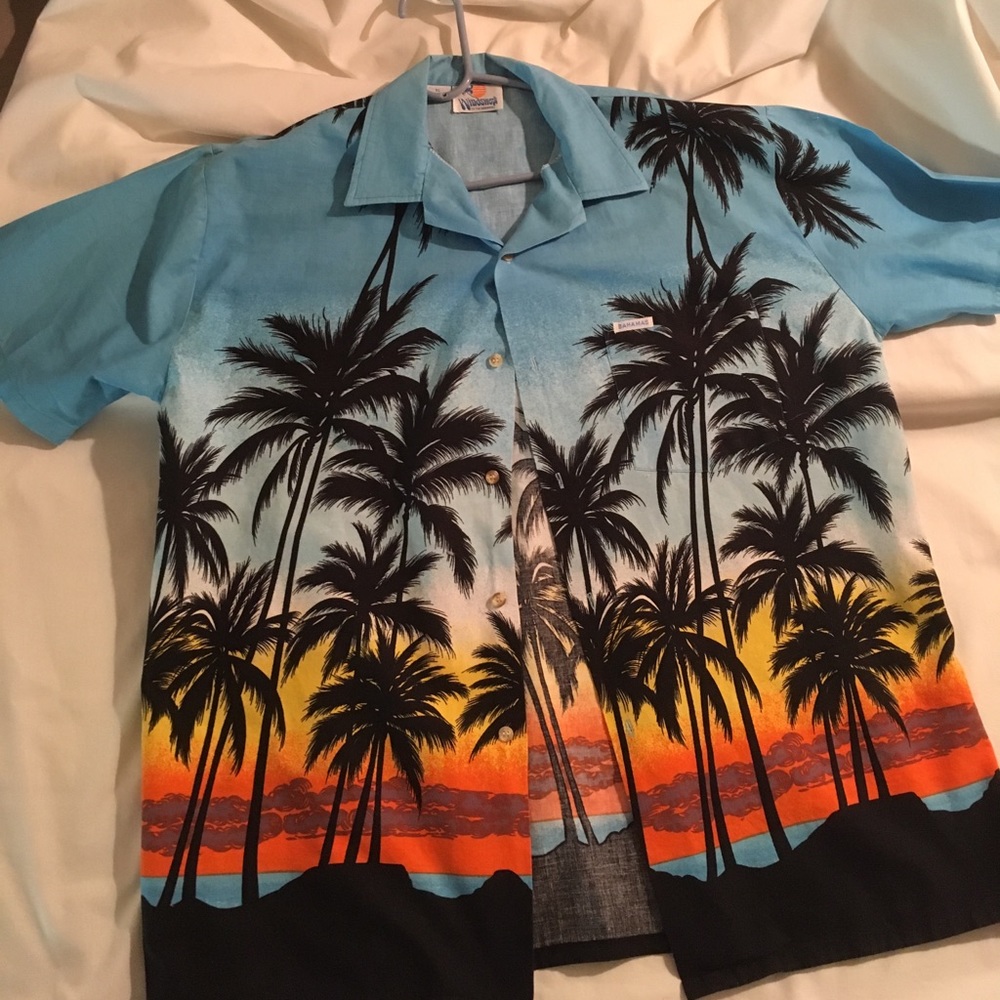 Bahamas tropical button up