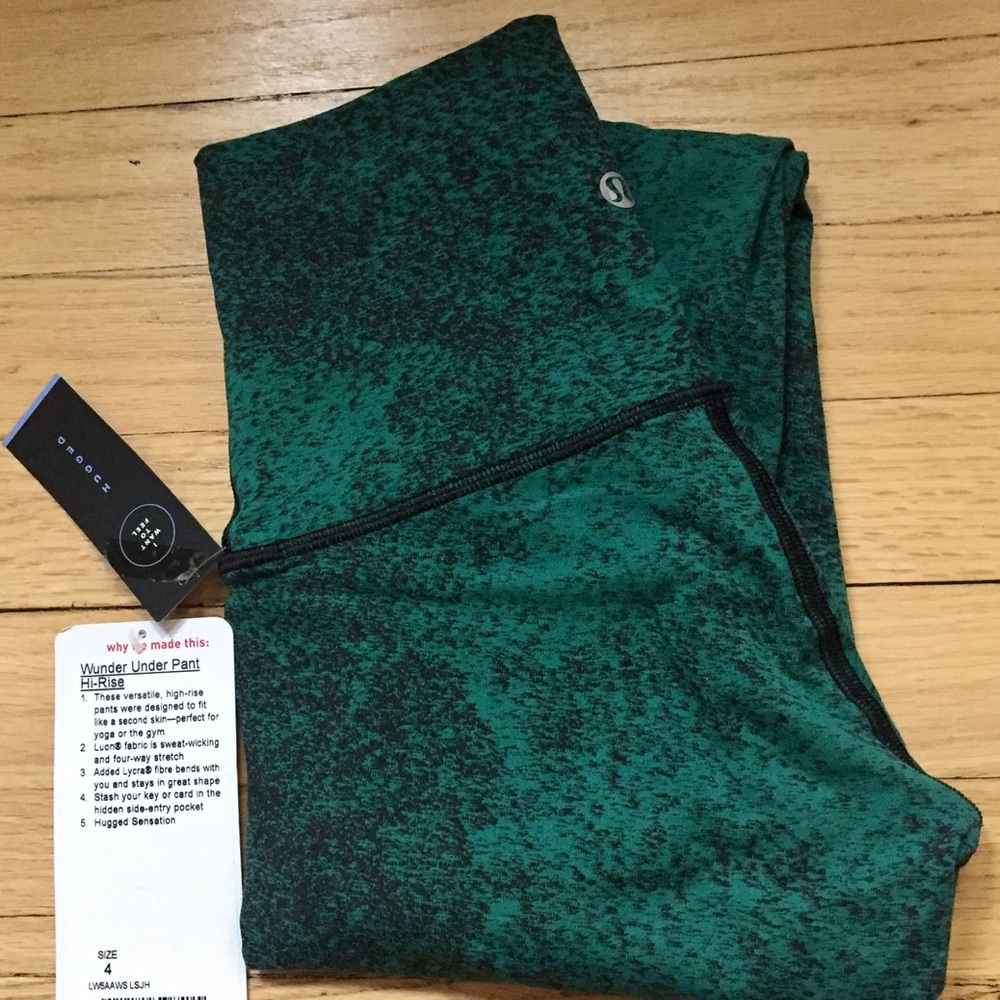 Lululemon Wunder Under Pant Hi-Rise Dark Green Sp.