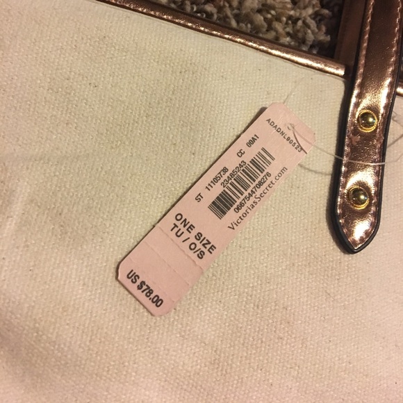 Rose Gold Victoria Secret Bag - Picture 2 of 2