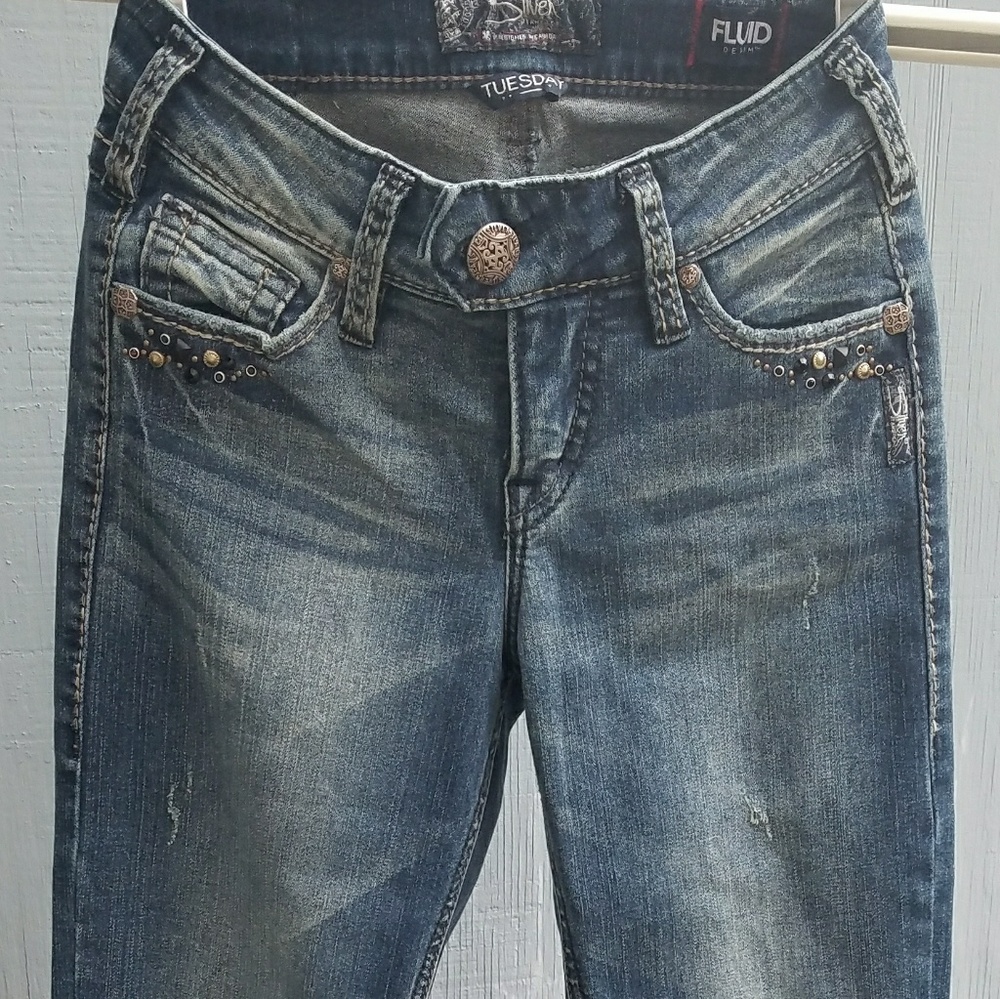 Silver jeans