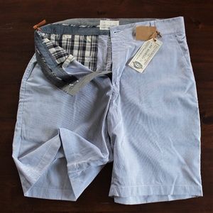 W.R.K WRK Materials Co Pinstripe Shorts