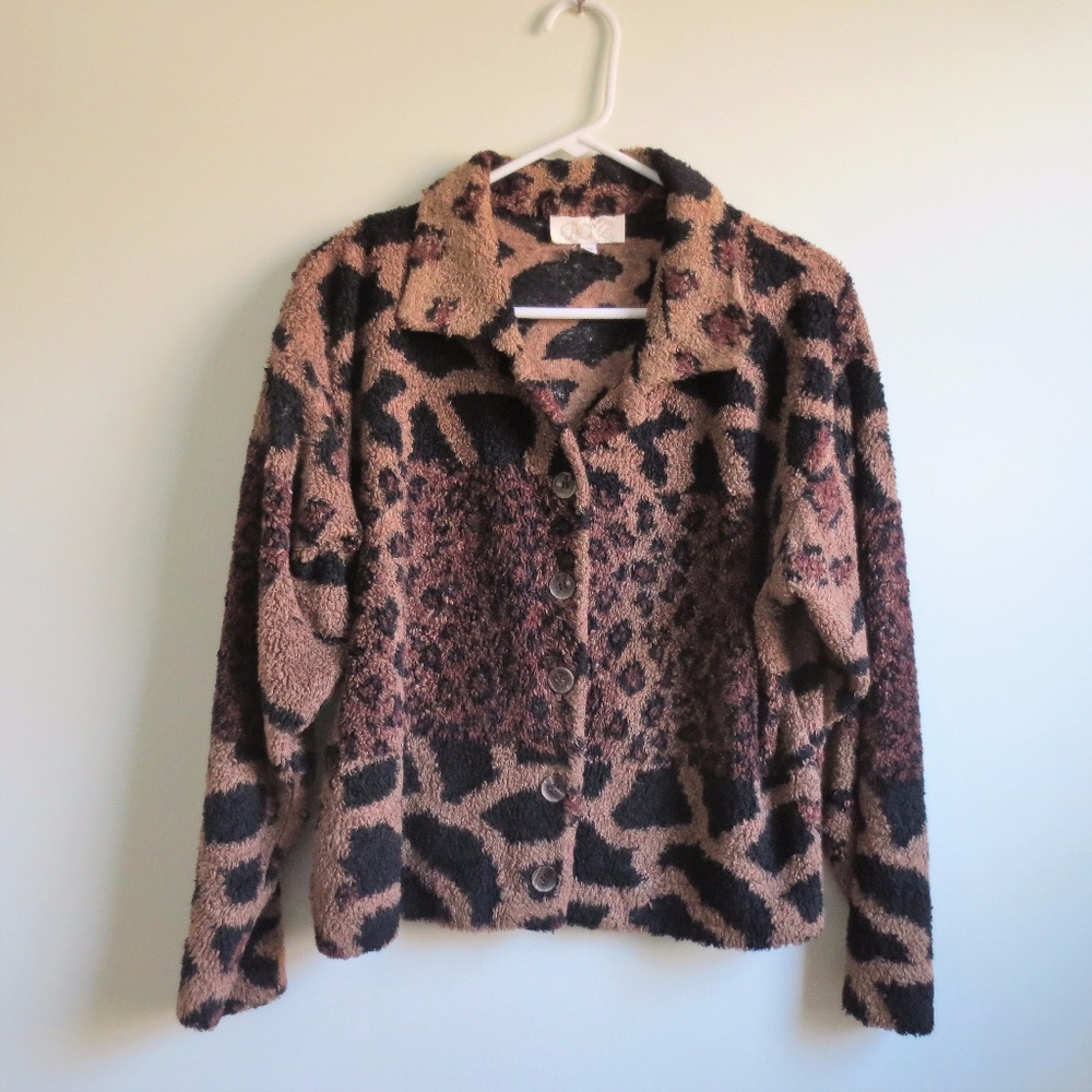 Vintage Cache Animal Print Jacket