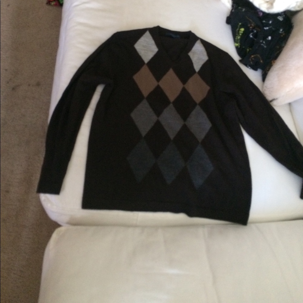 Men's argyle sweater