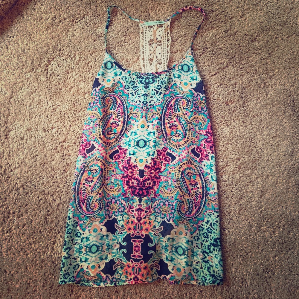Summer paisley tank top