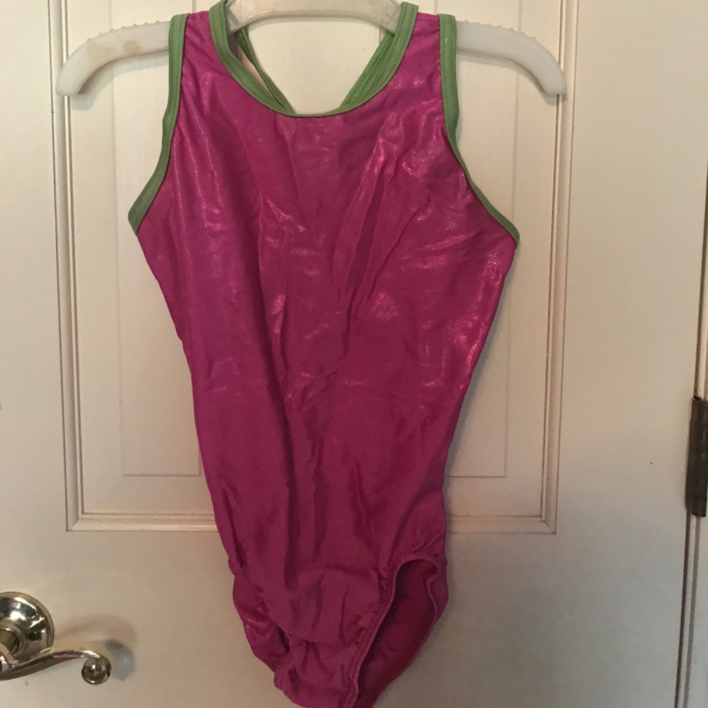 Pink/green Leotard