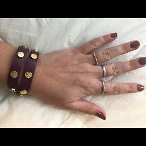 Tory Burch Double Wrap Logo Bracelet