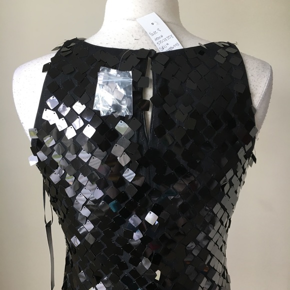 Sleeveless sequin party dress SOLD - Picture 4 of 6