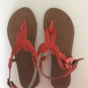 Women's Size 7 Orange Sandals