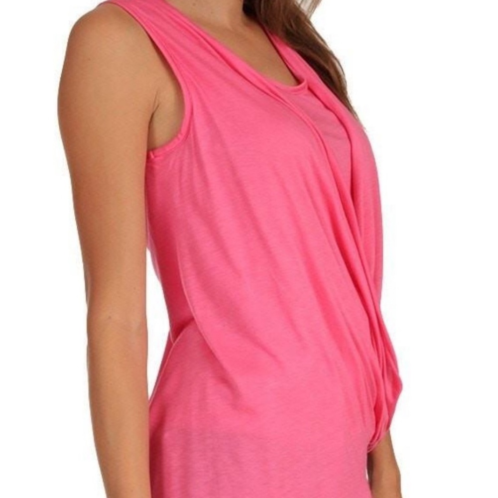 Pink Asymmetric Hem Top - Picture 3 of 5