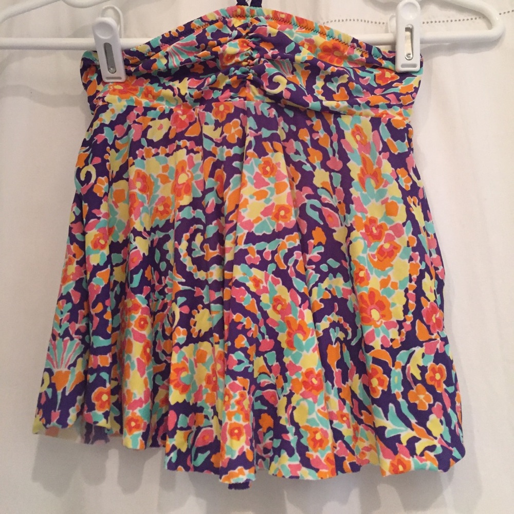 Colorful Pattern Bathing Suit Top