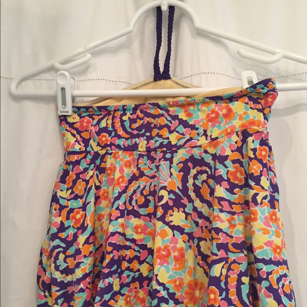 Colorful Pattern Bathing Suit Top - Picture 2 of 3