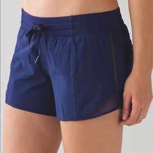 Lululemon Navy Hotty Hot Shorts