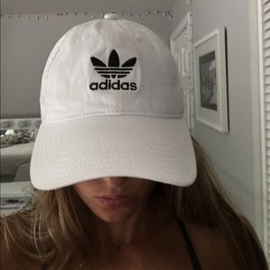 White adidas hat
