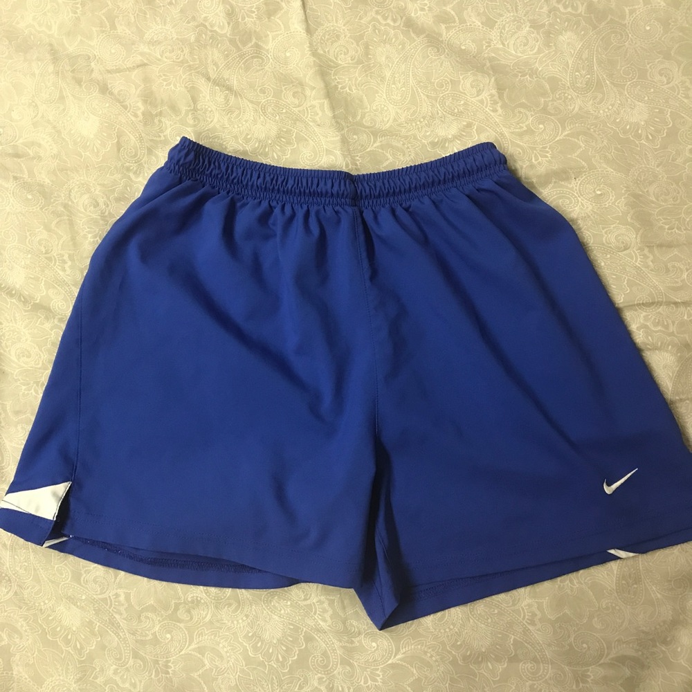 Blue Nike Soccer Shorts