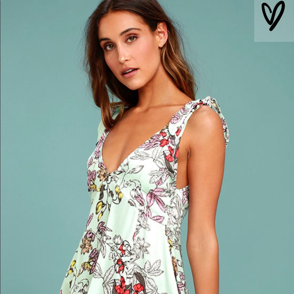 MINKPINK SWEET ESCAPE FLORAL PRINT DRESS