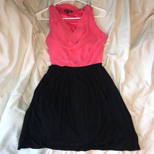Cute deep pink & black dress from Express