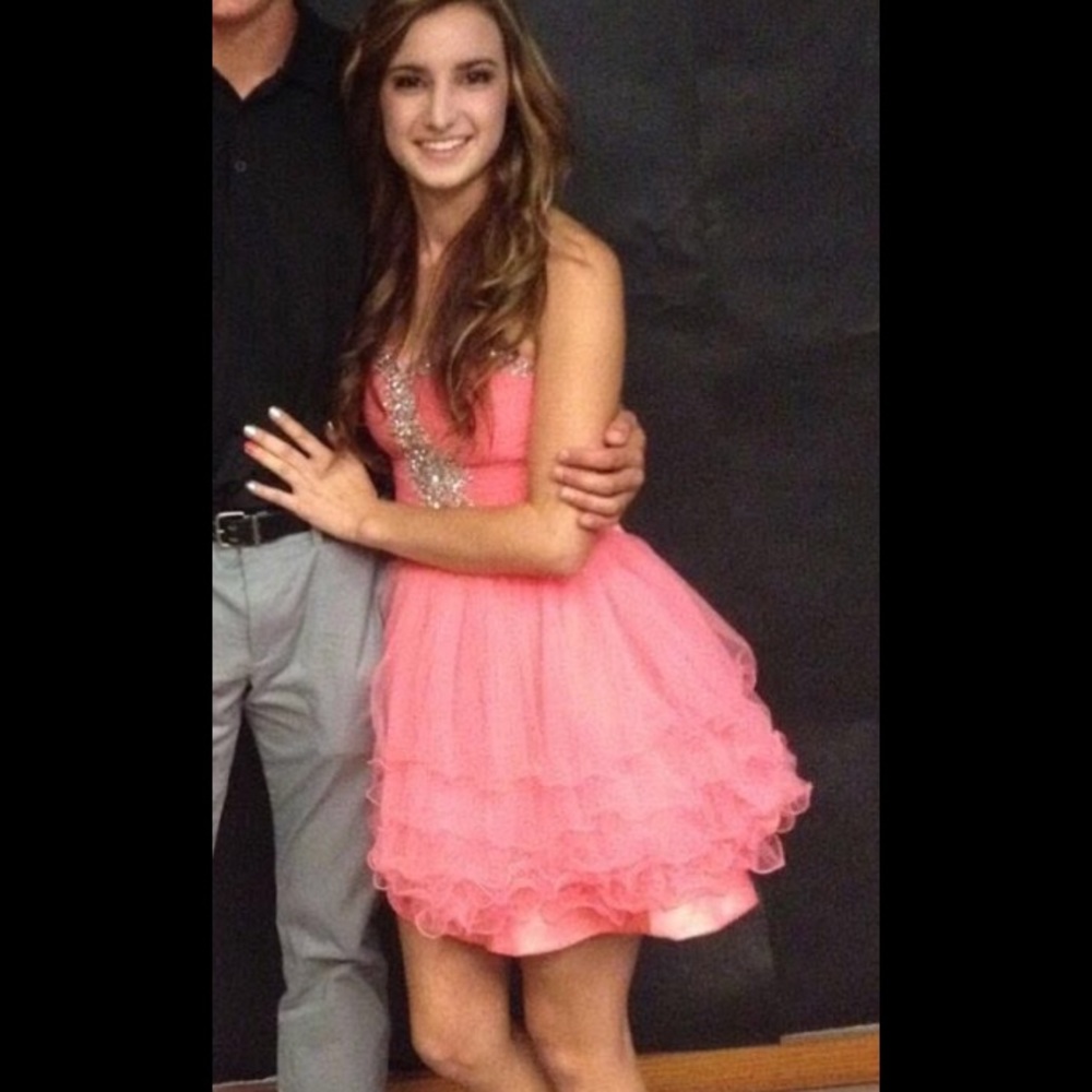 Pink prom dress