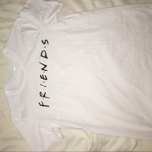 White short sleeve friends shirt