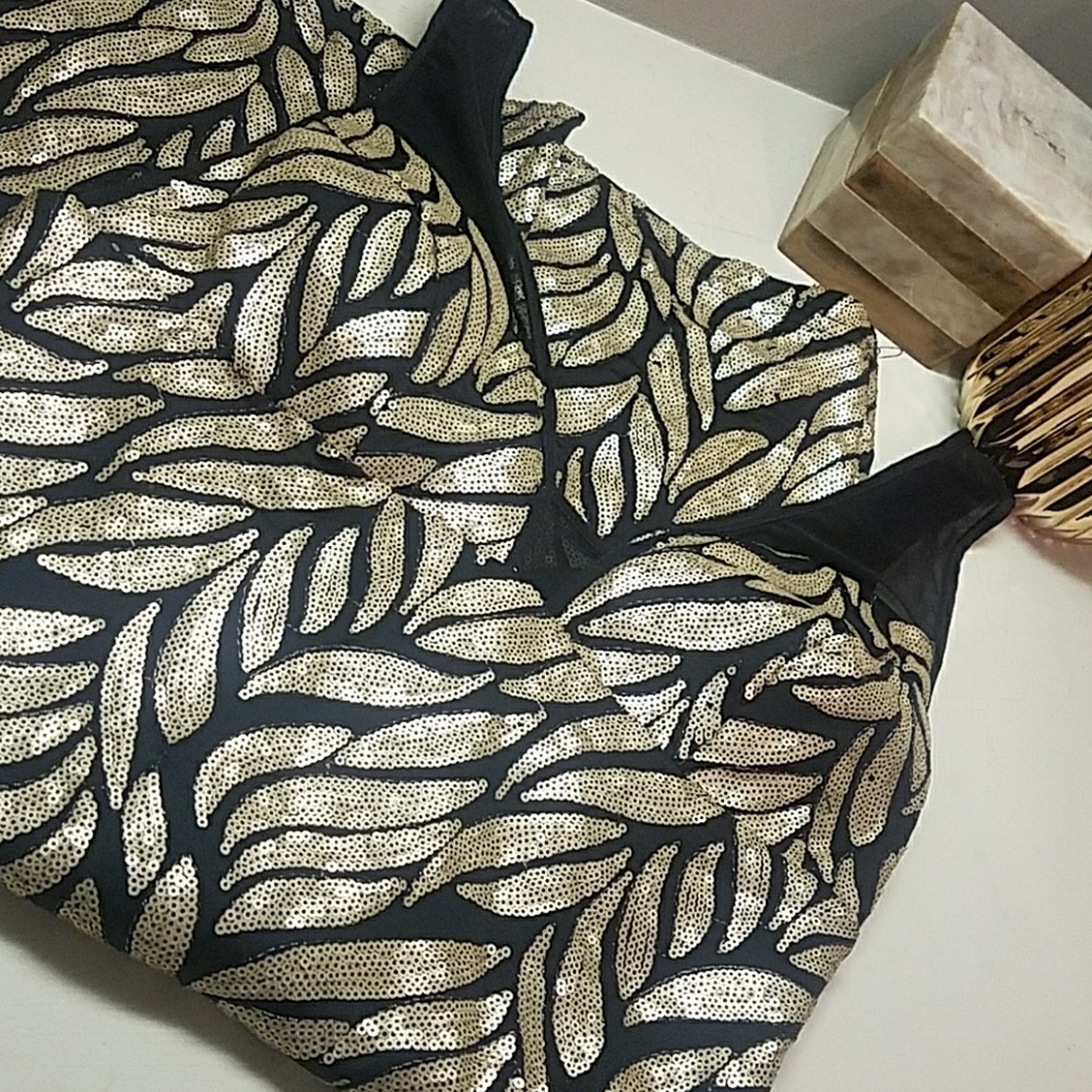 🆕Black and Gold sequence dress