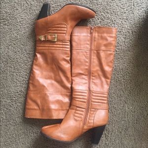 Knee High Camel Colored Boots