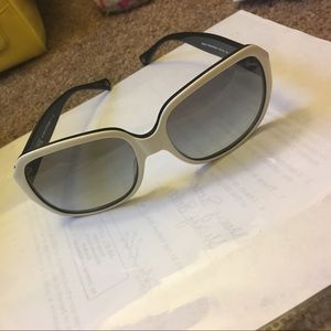Authentic white and black coach sunglasses
