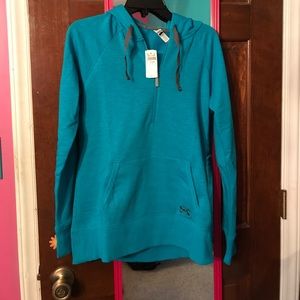 Under Armour teal half zip