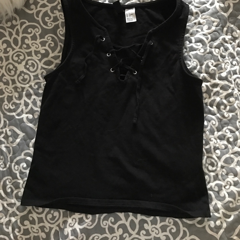 *BARELY WORN* H&M Lace-up Tank Top