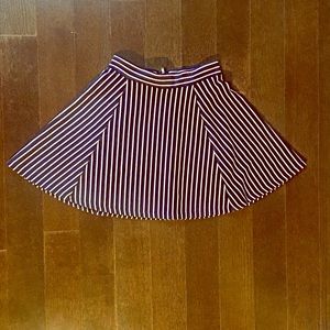 H&M nautical skater skirt