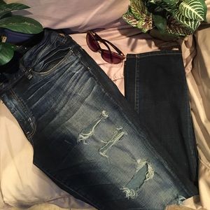 🍂Dark Blue- 2-tone Denim Jeans 👖