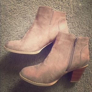 Mocha Colored Heeled Boots