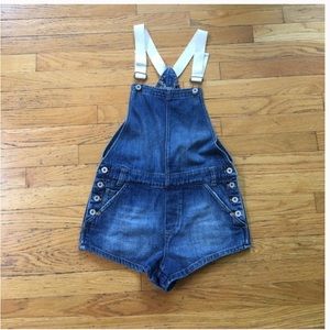 Free People Overalls / Shortalls with White Straps
