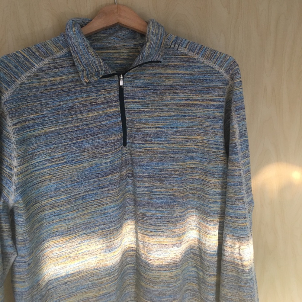 Men's Lululemon multi color quarter zip