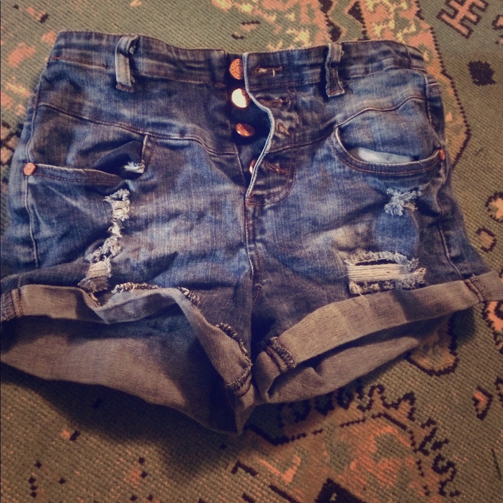 High waisted shorts