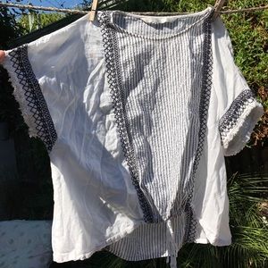 Zara cotton blouse sz S!