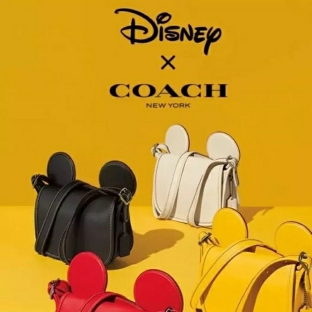 Disney X Coach Mickey Patricia Saddle Bag F59369