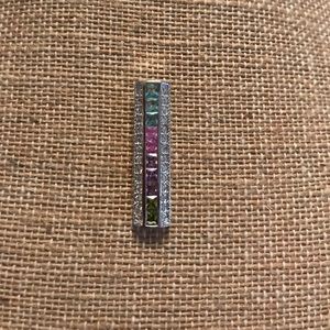 Rainbow tower pendant. Fashion jewelry