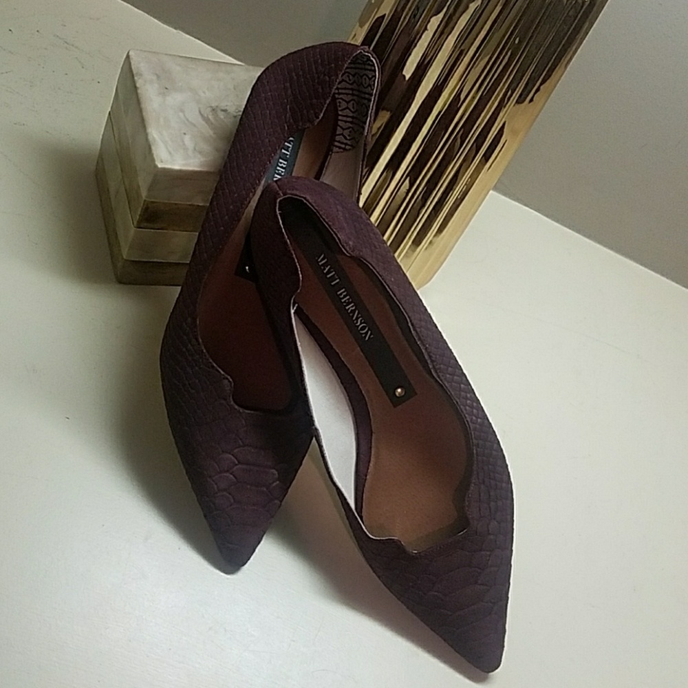 🆕Plum Matt Bernson Flats