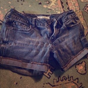 Blue jean shorts