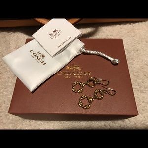 New Coach knot earrings