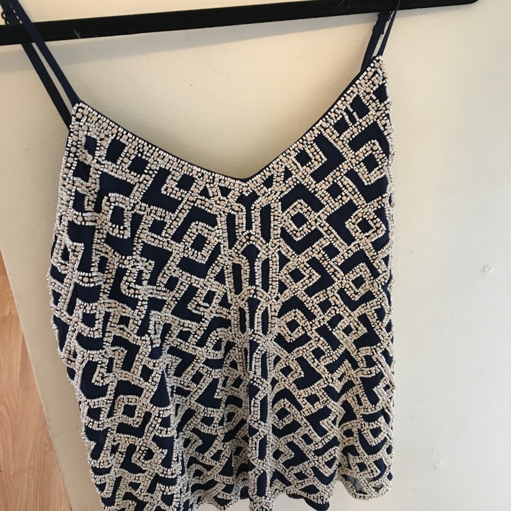 Beautiful hand beaded Parker cami top
