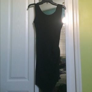 Black short right dress