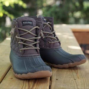 Sperry Duck Boot, Navy Blue and Gray - Sz 7