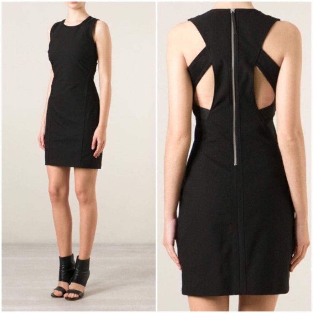 Helmet Lang racerback LBD NWOT