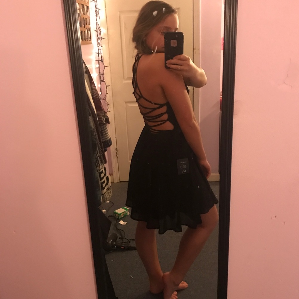Lulus black Backless dress