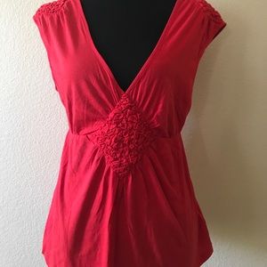 NWOT Flattering red top from Antropologie