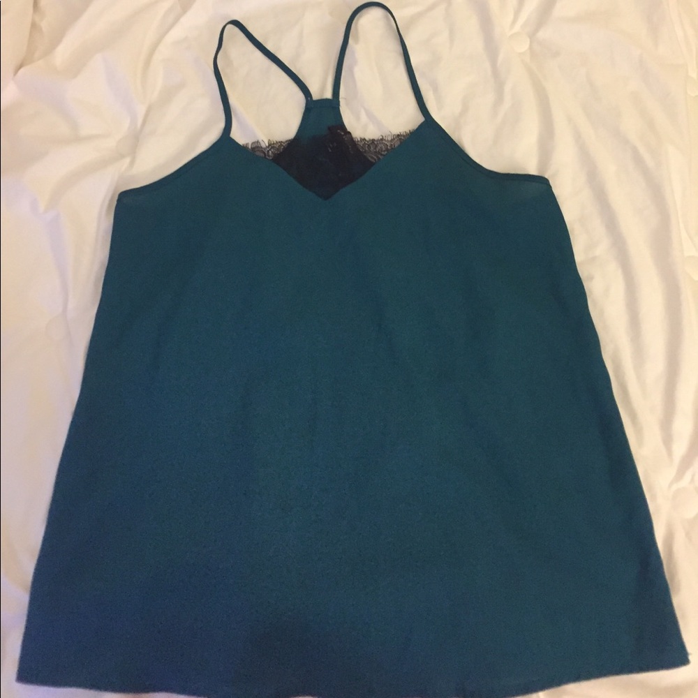 Emerald Green lacy tank