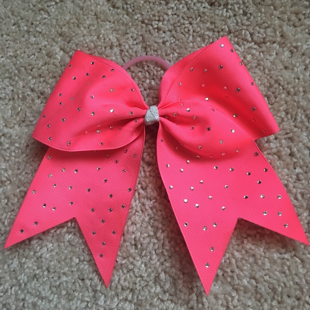 Pink Bling cheer bow