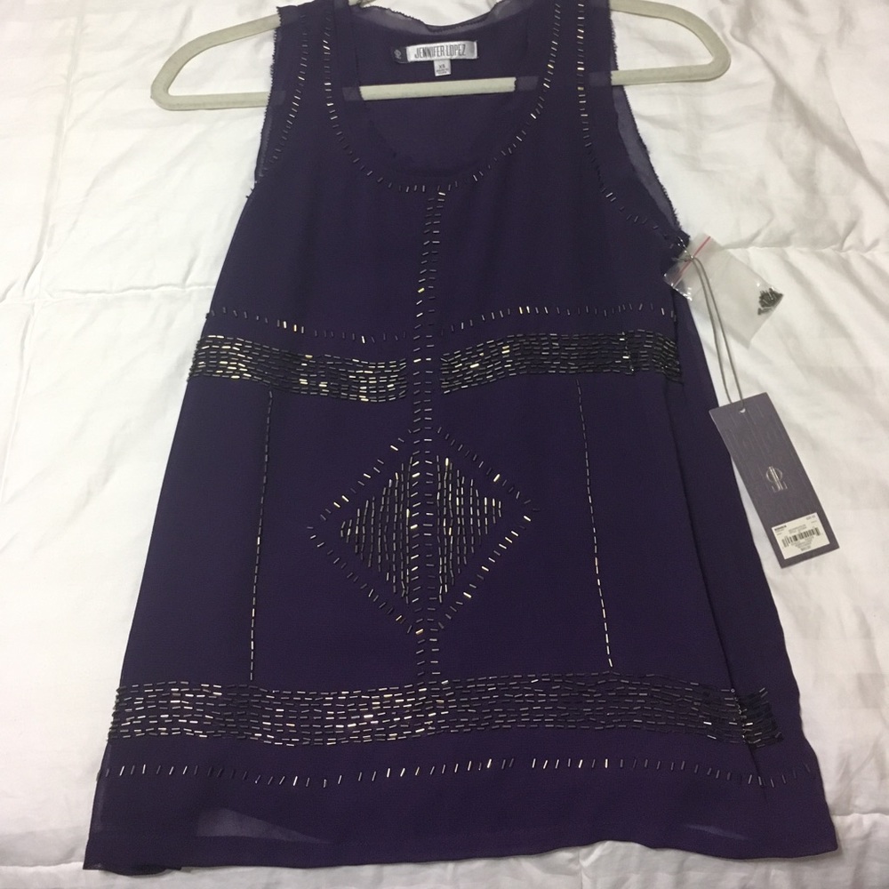 J. Lo beaded tank top