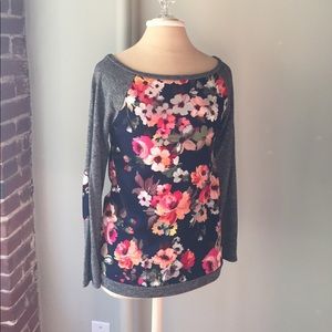 Floral Light-Weight Sweatshirt