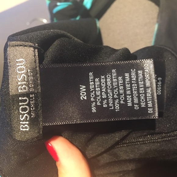 Blue floral pattern Sleeveless dress with POCKETS! - Picture 6 of 6